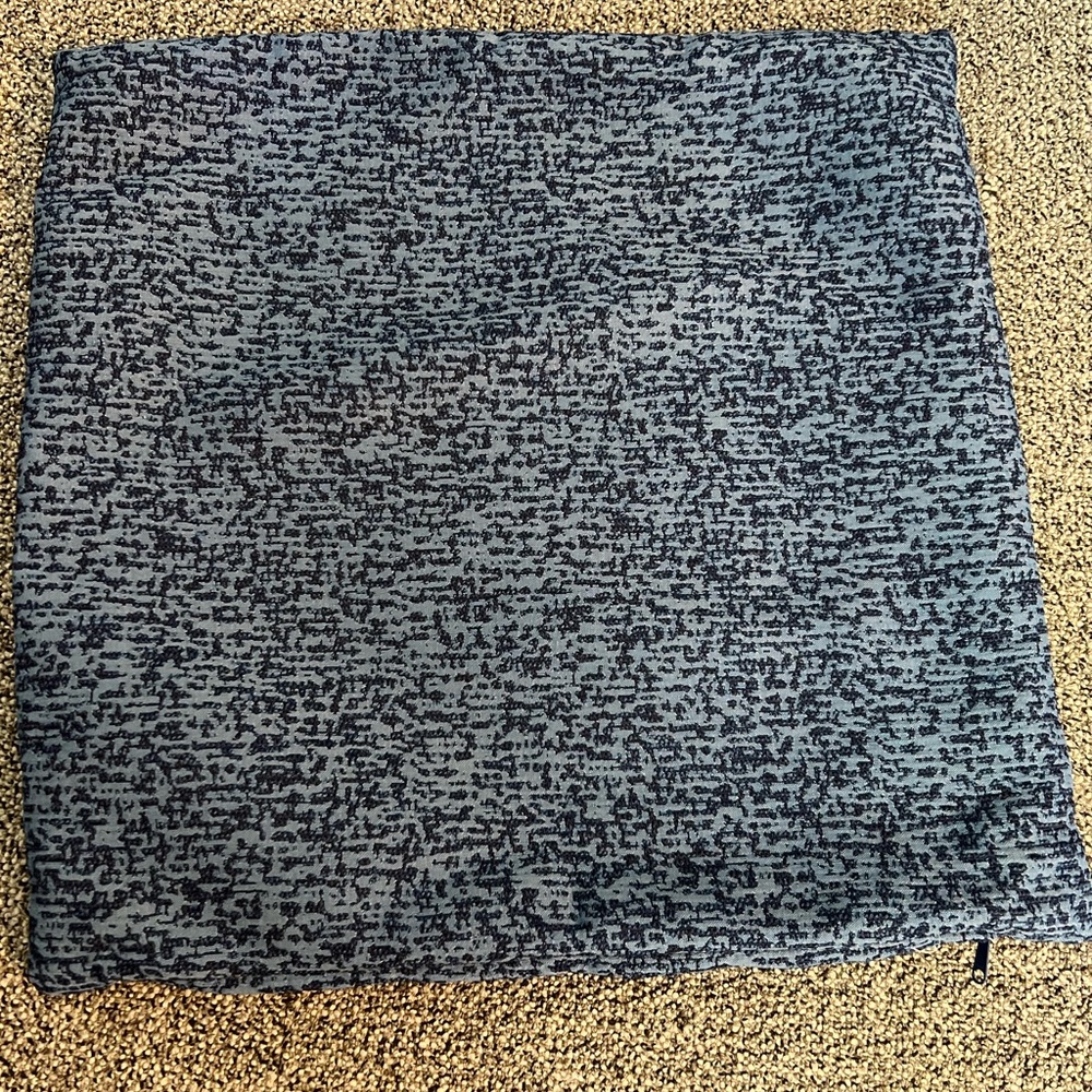 Restoration Hardware Pillow Cover 20X20 Inches Square Blue Textured